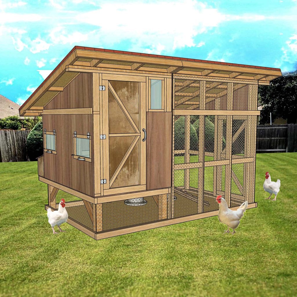 rainproof chicken coop plans for small flock