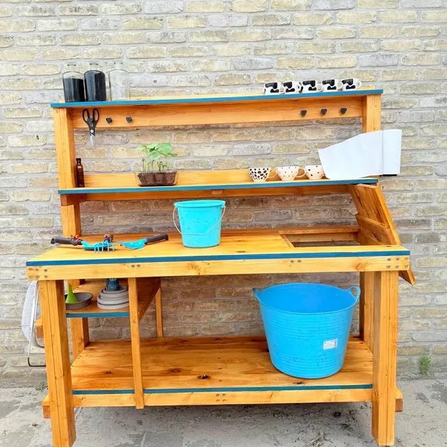 Customer-built DIY Potting Bench using CoopPlansDIY instructions