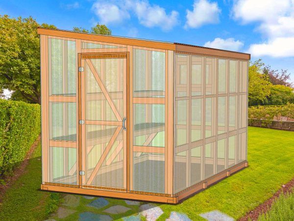 7 x 12 Lean-To Greenhouse Plans