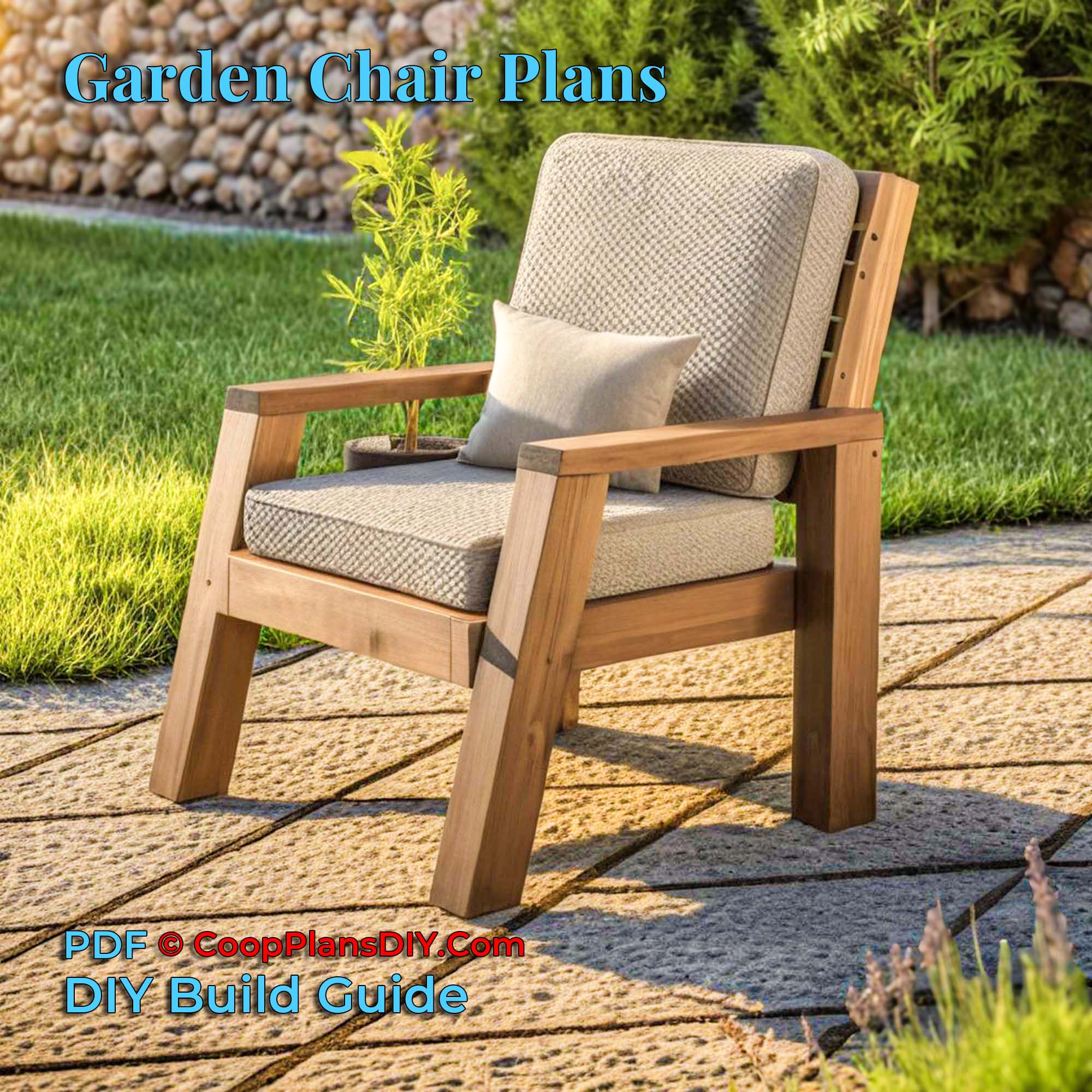 Outdoor wooden chair plan – step-by-step DIY woodworking project