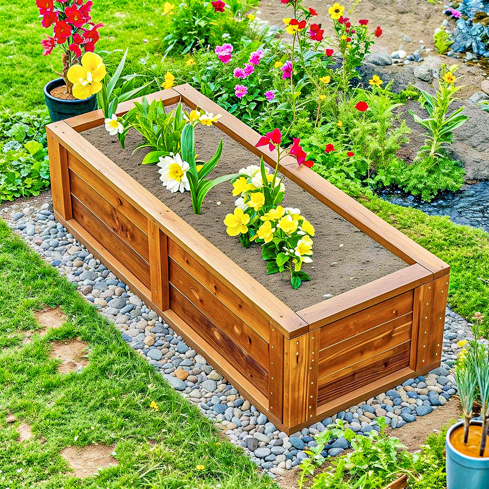 raised garden bed woodworking projects for backyard gardens – digital building guides